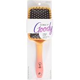 Goody Dream Paddle Brush For Thick Hair, Detangler Brush with Flexible Bristles, Tackle Tangles, Knots &amp; Reduce Frizz, Pink &amp; Orange Ombre