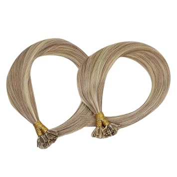 Hot Sunny 14inch U Tip Hair Extensions Human Hair Dark Ash
