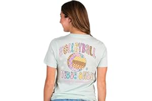 SIMPLY SOUTHERN Volleyball Vibes Only | Women's Short Sleeve Crewneck T-Shirt | Printed in The USA (as1, Alpha, xx_l, Regular, Regular)