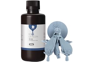 ANYCUBIC 3D Printer Resin, 405nm UV Plant-Based Rapid Resin, Low Odor, Photopolymer Resin for LCD 3D Printing, 500g Grey