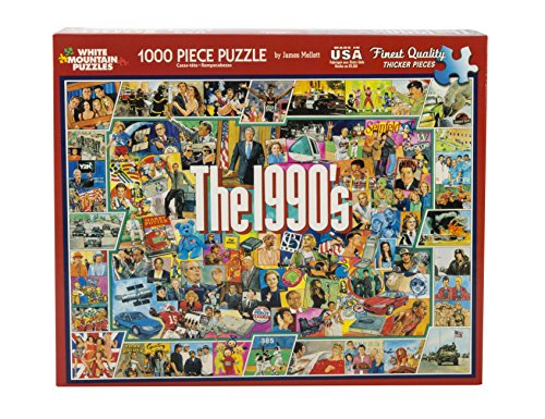White Mountain Puzzles - The 1990s - 1,000 Piece Jigsaw Puzzle