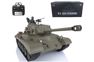 TOUCAN RC HOBBY US in Stock 2.4Ghz Henglong 1/16 Scale 7.0 Plastic Ver M26 Pershing RTR RC Tank Model 3838 BB Airsoft That Shooting BB Bullets