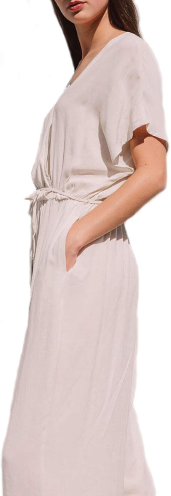 Grade & Gather Linen Blend Jumpsuit Clothing