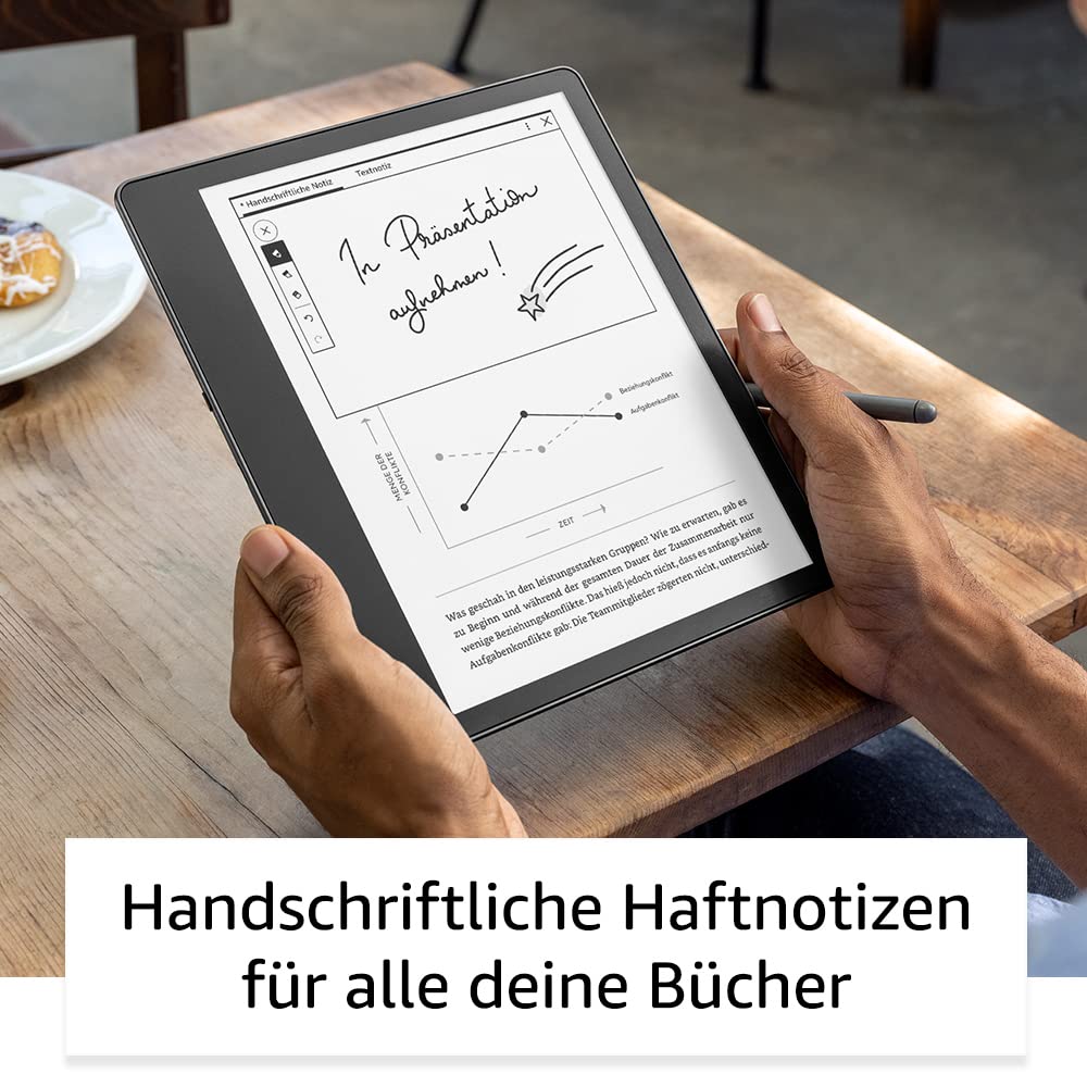 Zertifiziert und generalüberholt Kindle Scribe, der erste Kindle mit Schreibfunktion, mit 10,2-Zoll-Paperwhite-Display mit 300 ppi, mit Premium-Eingabestift | 16 GB 2