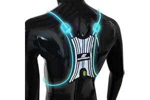 FREEMOVE SPIDER Reflective Lighted Running Vest - NEW Optic Fiber Technology, Bright, 360° Visible, Ultralight, Fully Adjustable for Women, Men, Kids - Reflective Running Gear for Safe Night Running & Walking