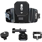 SMALLRIG Universal 3-in-1 Camera Clip Kit, Quick Release Backpack Clamp | Backpack Stap Clip Kit for Arca-Swiss, for Mirrorless/DSLR, for Action Cameras, for DJI Pocket 3