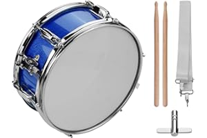 Sunydog 12inch Snare Drum, Snare Drum Head, Snare Drum Set for Students with Drumsticks Shoulder Strap Drum Key for Student Band (Blue)