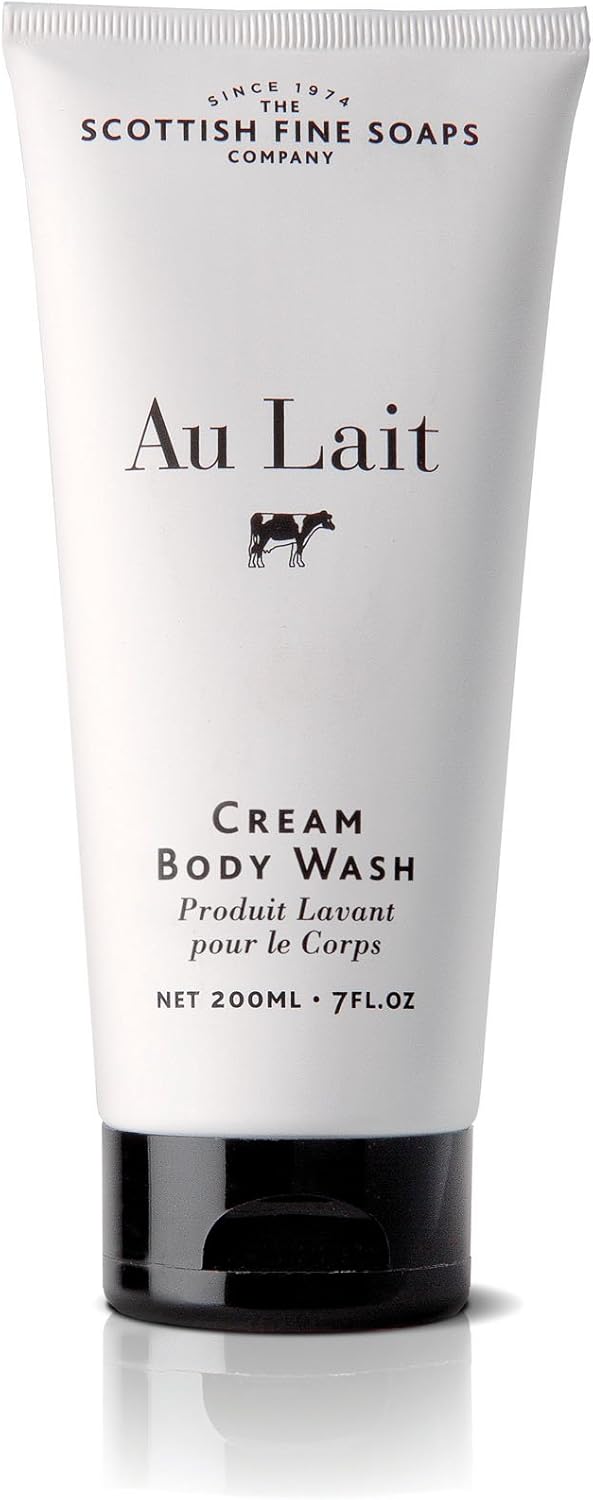 Scottish Fine Soaps Au Lait 200 g Body Wash Tube, White, 200 ml (Pack of 1)