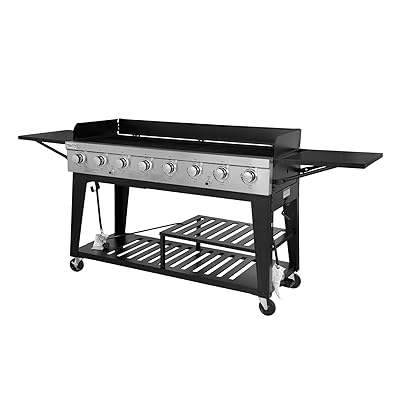 Royal Gourmet 8-Burner Liquid Propane Event Gas Grill, BBQ, Picnic, or Camping Outdoor