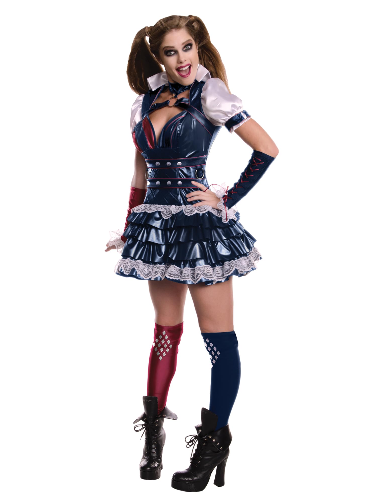 Rubies Official Harley Quinn - Batman Arkham Costume Adult Ladies -size Small Halloween