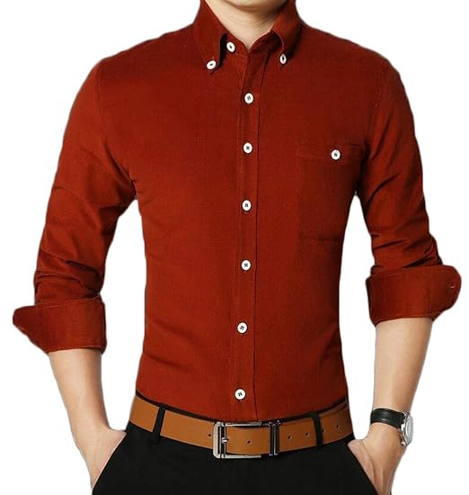 mens slim fit corduroy shirt