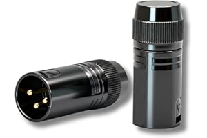 HOSONGIN 2-Pack 120 Ohm 3-Pin XLR Terminator - DMX512 Signal Protector for Stage Lighting & Audio Equipment​