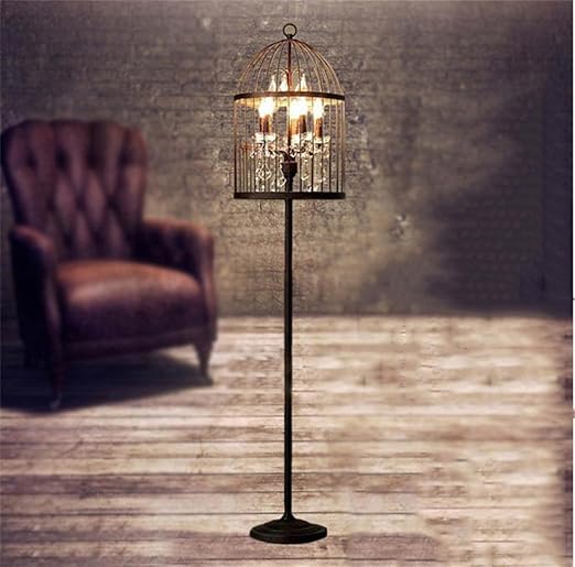 Uncle Sam Li Loft Retro Art Wind Iron Crystal Birdcage