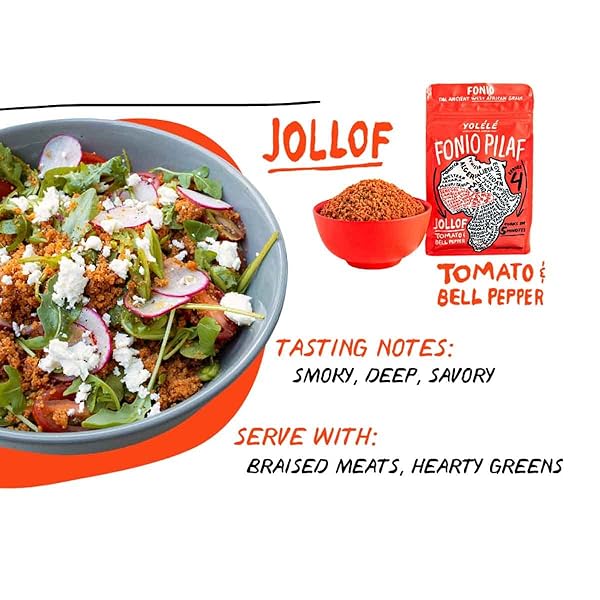 YOLELE FONIO PILAF JOLLOF, 7 OZ