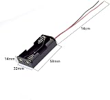 GTIWUNG 7Packs AA Battery Holder with Leads 2x1.5V 2 Slots Black view 2