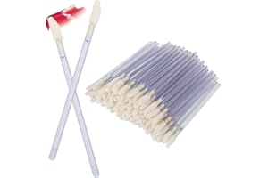 Shintop Disposable MakeUp Lip Brush Lipstick Gloss Wands Applicator Perfect Make Up Tool (100pcs clear)