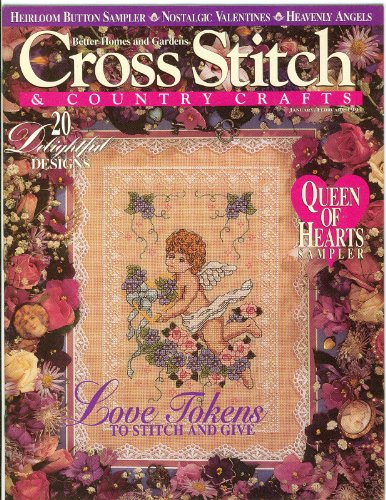 "CROSS STITCH AND COUNTRY CRAFTS JANUARY-FEBRUARY 1994 BETTER HOMES AND GARDENS MAGAZINE WITH CUPID ON FRONT COVER" av Better Homes and Gardens