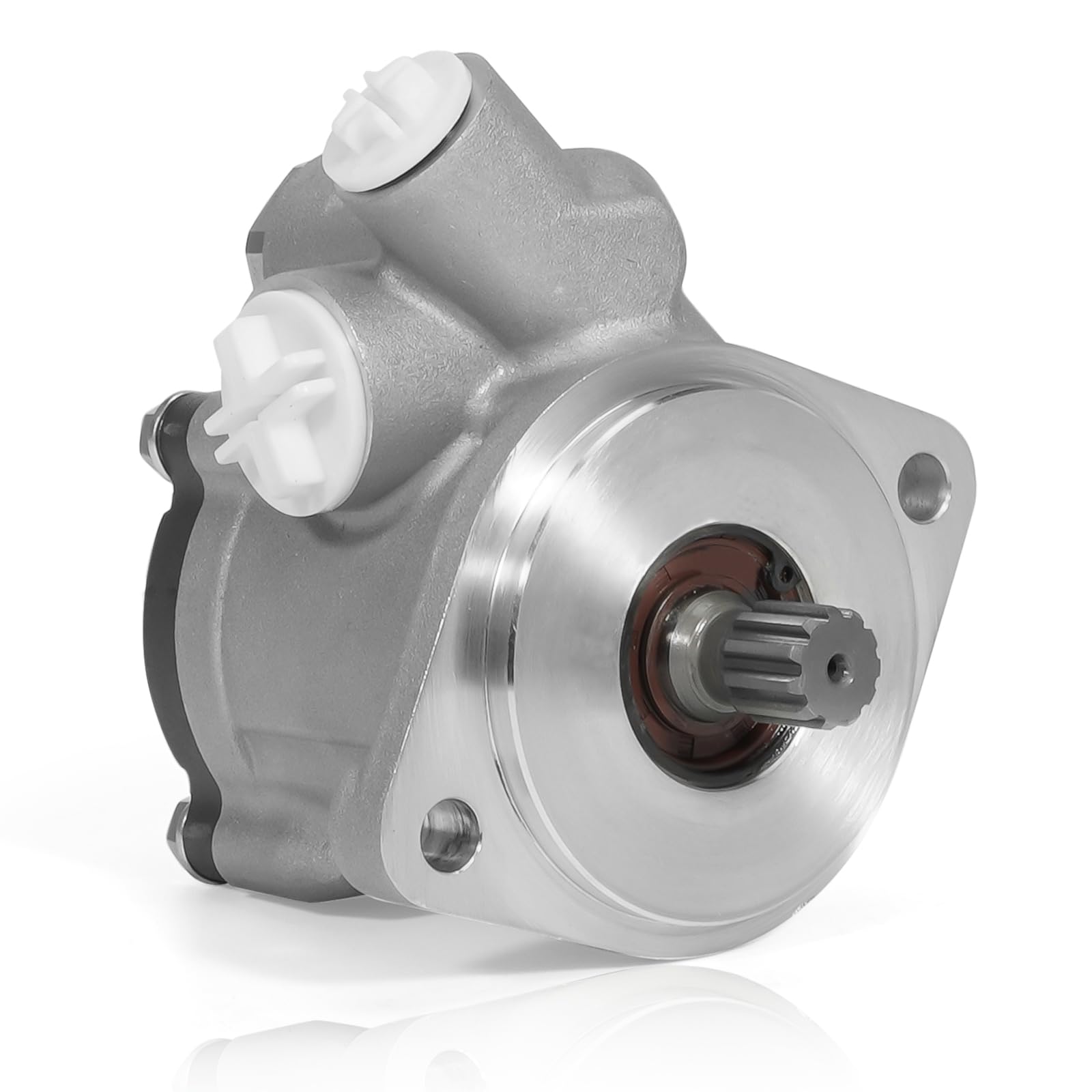Photo 1 of Dilomber Power Steering Pump for Freightliner 60 DDA Century, Columbia, FLD & M2 Class, Detroit 60 series 14.0L Engine, Part# EV221615L101, 14-20741-000 (Left Rotation)