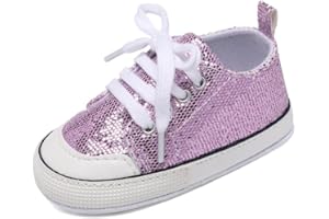 KHOCADW Baby Shoes,Infant Boys Girls Non-Slip Soft Sole Lightweight Sneakers,Unisex First Walking Shoes for 0-18 Months Toddler