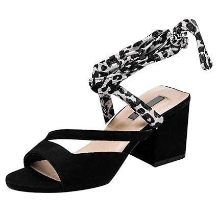 black high heel wedge sandals
