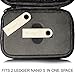 Crypto Essentials Ledger Nano S Case, Water Repellant, Fits Two Ledgers, Ledger Bitcoin Hardware Wallet Storage | Safely Store Your Cryptocurrency Wallets and Secure From Damage by