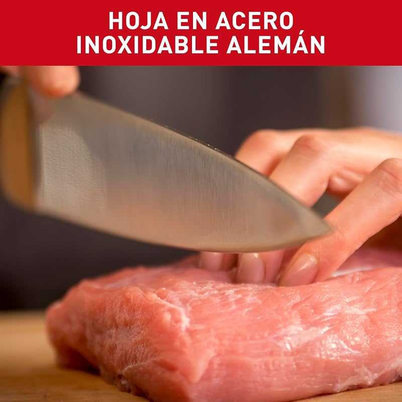 Ice Force - Faca do Chef 20 cm | Aço inoxidável alemão, tecnologia de força de gelo -120°C, lâmina resistente à corrosão, cabo rebitado, corte preciso, seguro e durável