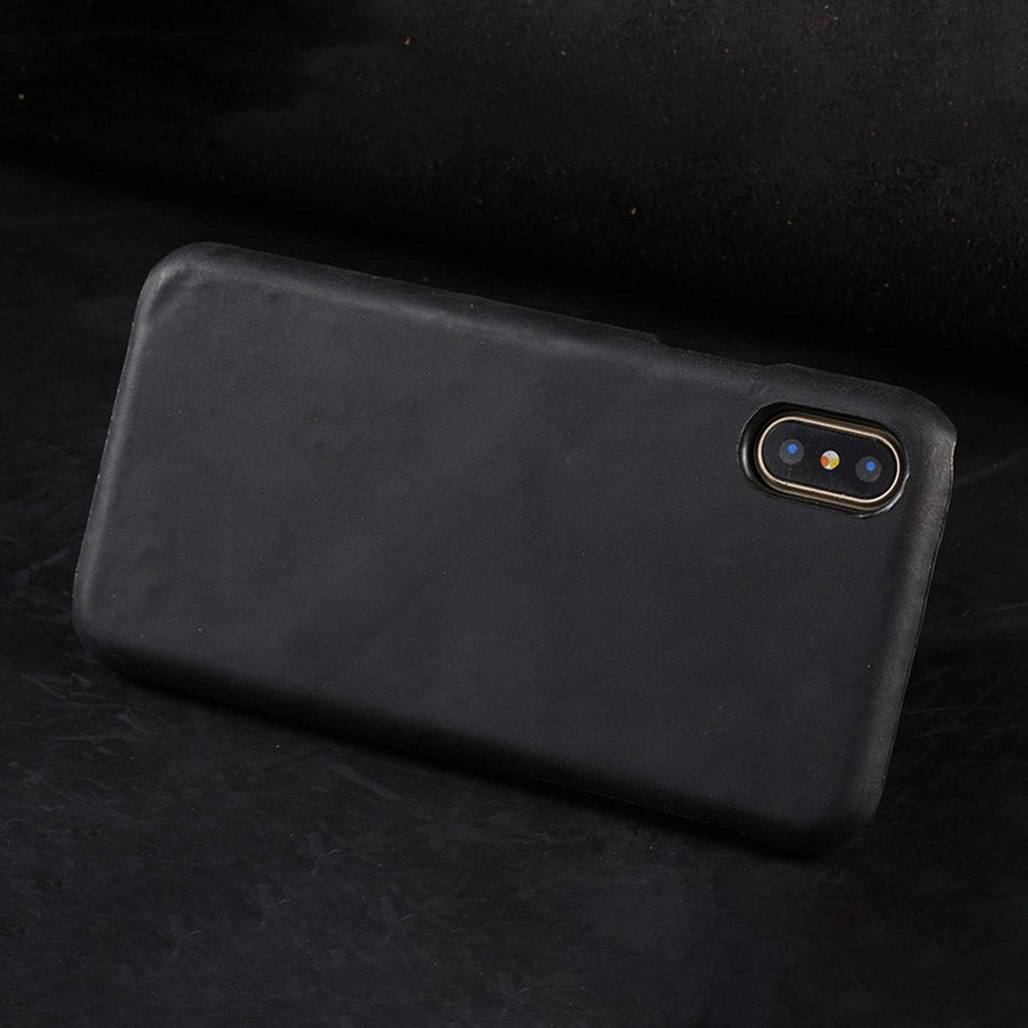 Phone Case for iPhone X case Leather Back Cover for iPhone SE 5 5S 6 6S 7 8 Plus X,Black,for iPhone 5