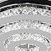 42 in Fandelier Crystal Ceiling Fans with Lights Retractable Blades Fan Remote Control Light 42 inch Fans Chandelier Lighting Indoor Fan, Living, Dining Room, Bedroom Fandelier Fan 42