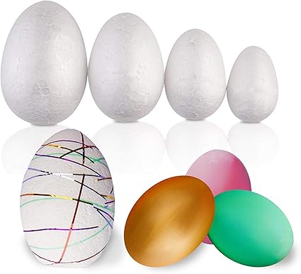 The Twiddlers 50 Oeufs De Paques En Polystyrene Blanc A Peindre Et Decorer Amazon Fr Cuisine Maison