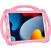 Adocham Kids Case for iPad 9th/8th/7th Generation,Kids iPad 10.2 Case with Stand Handle and Strap,Lightweight Shockproof Sili