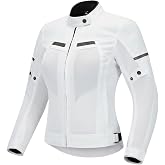 ILM Women Motorcycle Jacket with Armor CE Moto Jacket All Season JM4 | Lightweight Moto Jacket with Detachable and Waterproof Mesh Liner