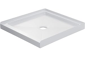 Miseno MSP-3232C 32" x 32" Shower Base with Single Threshold and Center Drain - White