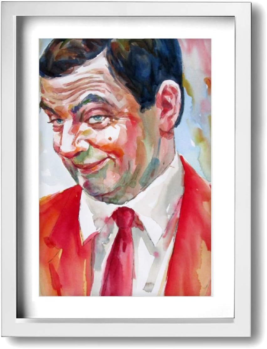 Amazon Co Jp ミスタービーン Mr Bean フレームの絵 絵画 壁の絵 壁飾り 部屋飾り インテリア 客間絵画 壁アート 枠付き 木製 おしゃれ サプライズ サイズ30 40cm ホーム キッチン