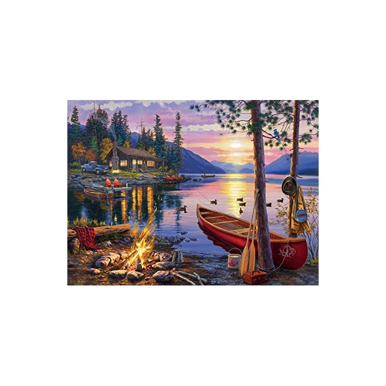 buffalo games darrell bush canoe lake 1000 piece jigsaw puzzle