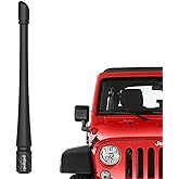 Rydonair Antenna Compatible with 2007-2024 Jeep Wrangler JK JKU JL JLU Rubicon Sahara Gladiator, 7 inches Flexible Rubber Ant