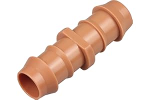 Gardrip Drip Irrigation Barbed Coupling：40 Pack Drip Irrigation Coupler Parts Fits for 1/2 Inch Drip Irrigation Tubing 17mm 0.600" ID Coupling Connectors for Patio Lawn Garden