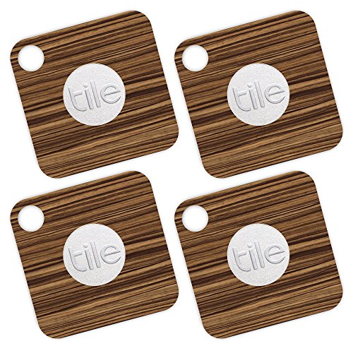 image for MightySkins Skin Compatible with Tile Mate - Dark Zebra Wood | Protect