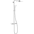GROHE Euphoria SmartControl System 310 Duo | 26507LS0 Shower & Shower Systems shower system with Thermostat for Wall Mounting – Moon White