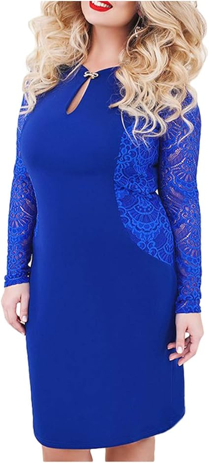amazon blue lace dress