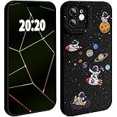 SRPHUAV Cute Astronaut Phone Case for iPhone 11 Case for Boys Girls,Cool Cartoon Rocket Design Luxury Aesthetic Shockproof Pattern Camera Protection Cover Compatible with iPhone 11 Cases
