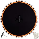 Trampoline Mat, Fits for 14 ft Frame, with 72 V-Rings Fits 5.5 inch Springs, Trampoline Mat Replacement(Mat Dia:150in), Reinforce, UV-Resistant, with Spring Hook and Gloves, Not Include Spring