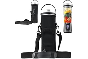 NUENSS-ROR Storage Bag for Ninja Portable Blender Dust Cover Sleeve with Adjustable Shoulder for Ninja BC151NV/BC51NV/BC151BK/BC151CR/BC151EM/ BC151PR/BC151WH/BC155PS Blast Portable Blender (Black)