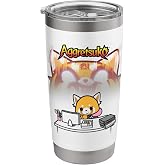 Aggretsuko Secret Rage Tee Shirt Stainless Steel Insulated Tumbler