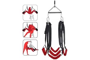 Adult Couples' Sex Swing, Restraint Sex Door Sexy Straps Toys Ceiling Sex Swing 360 Degree Suspension Bondage Rig & Suspensio