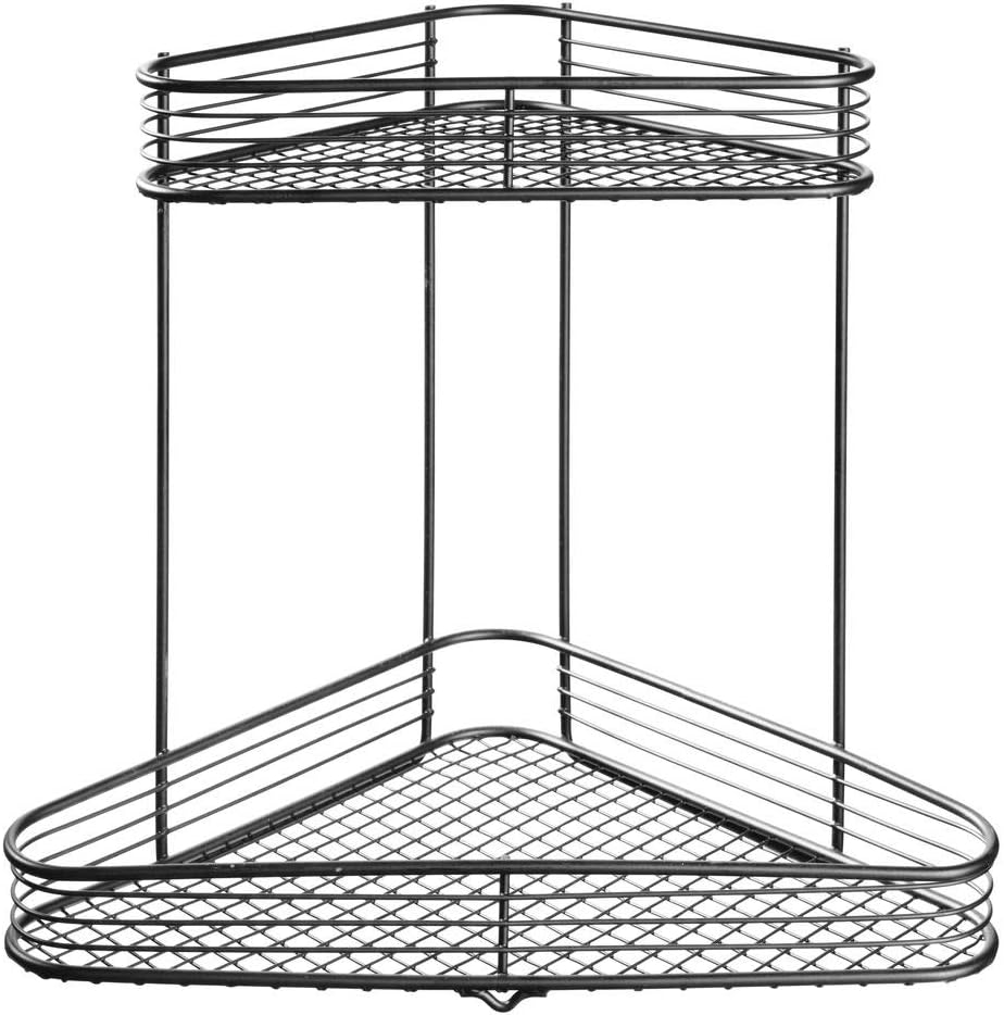 iDesign Vienna Metal Wire Standing Vanity Caddy, 2-Tier Baskets for Countertops, Desks, Dressers, Bathroom, Set of 1, Corner Shelf: Home & Kitchen