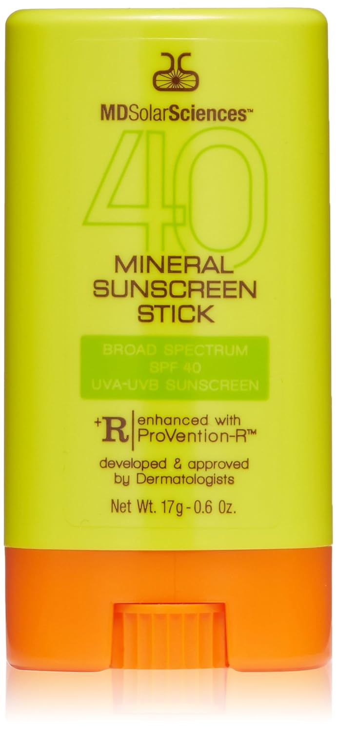MDSolarSciences Mineral Sunscreen Stick Broad Spectrum SPF 40, 0.6 oz
