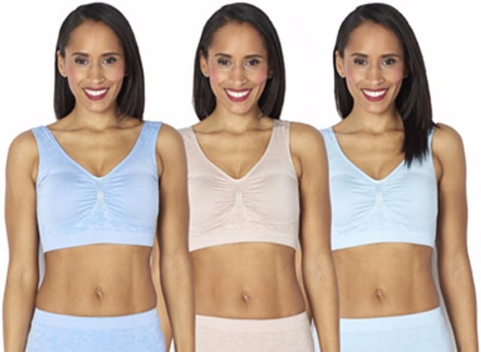 Vercella Vita Medium Control Comfort Bras With Floral Design Pack Of 3