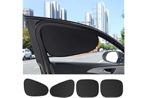 4PCS Car Window Shade, Automobile Sunshade, Car Sun Blocker, Static Suction car Window Sunshade, 99% Sun-Blocking Rate, Front
