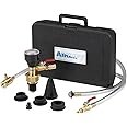 UView 550000 Airlift Cooling System Leak Checker and Airlock Purge Tool Kit, OEM Approved, Universal Connectors, Minimum 90 PSI/60 Bar, Used for Leak Detection, Purging Airlocks, A/C System Refill