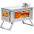 FIREHIKING Titanium Stove Portable Folding Tent Ta1 Stove Slide Mini for Camping Backpacking Hunting Cooking 3.4lb